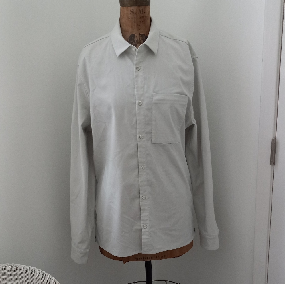 LULULEMON MENS LONG SLEEVE COLLARD SHIRT